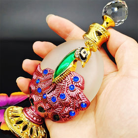 Factory Wholesale 25ml Middle East Perfume Bottle Peacock Style Arabian Dubai Style Fragrance Bottle Empty Bottle