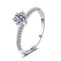 Valentines Day Jewelry VVS Diamond Moissanite Engagement Ring 925 Sterling Silver Wedding Jewelry