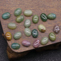 DIY Indian Agate egg shape cabochon gemstone For Decoration crystals