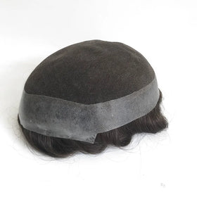 Australian Base Fine Transparent Swiss Lace PU Thin Skin Men Human Hair Hairpiece Toupee with Competitive Factory Price