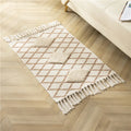 Hot Sale Bohemian Retro 3D Hand Tufted Cotton Woven Carpet Moroc Mat for Camping Picnic Living Room-Machine Made