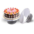 MYDEEPSEA SH1308 2022 12-Inch Silver Aluminum Alloy Eco-Friendly Reusable Turntable Non-Slip Rubber Bottom Cake Decorating Tools