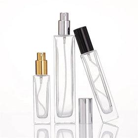 10ml 20ml 30ml 50ml 100ml Rose Gold Bottle Cap Empty Glass Cosmetic Spray Bottle Portable and Refillable Perfume Oil Bottle