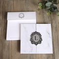 Luxury Wedding Invitation with Digital Printing 3D Silver Mirror Acrylic Name Silver Theme Wedding