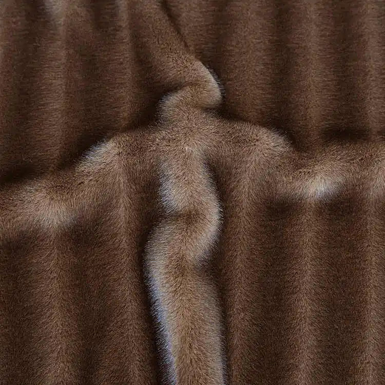 Sustainable Jackets Eco Fur Mink 100% Polyester Faux Mink Fur Material Faux Artificial Fur Fabric