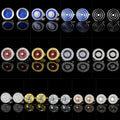 Luxurious Round Diamond-Studded Men's Shirt Cufflinks Fashionable Copper Crystal Accessories for Wedding and Party Gift