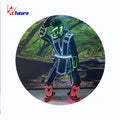 Performance Wear for Men Black Adult Ballroom Dance Costume with Glow-in-the-Dark Feature