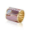 Ladies Fashion Custom Colourful Stainless Steel Enamel Scarf Clasp Ring Stylish Stainless Steel Sleeve Ring-for Gift