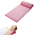 Eco Friendly Acupressure Mat Pillow Set With Pillow and Bag Acupressure Health Mat Set Plastics Spikes for Muscle Relaxation