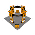 20x20ft Island Design Portable Shelf Display Tower Stand Aluminum Exhibition Trade Show Booth