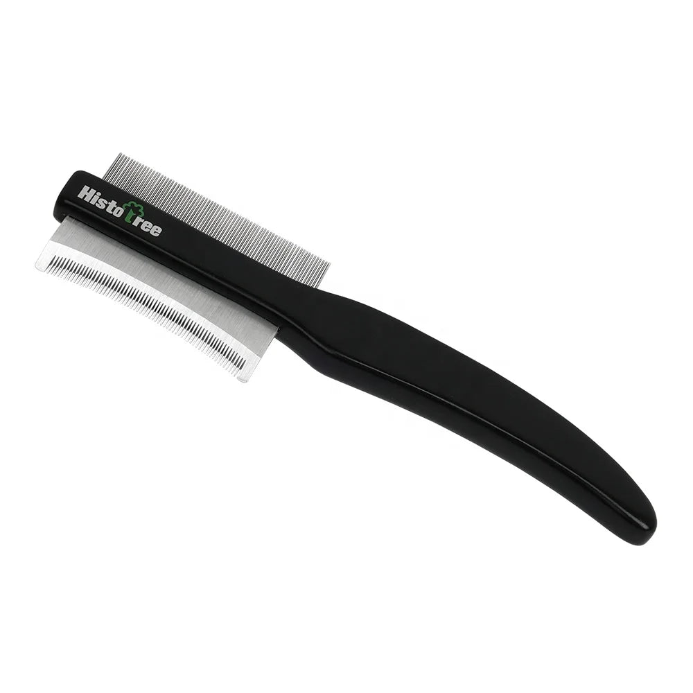 Factory Wholesale Custom Logo Multifunction Double Sided Cat Deshedding Tool Pet Dog Flea Comb Grooming Hair Brush