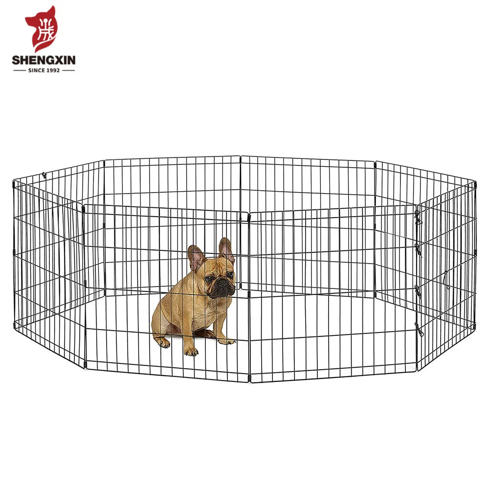 Pet Playpen 8 Panel Indoor Outdoor Metal Portable Folding Animal Exercise Dog Fence