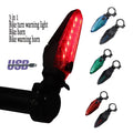 Plastic Bicycle Handlebar Headlights LED Light Turn Signal Electric Horn Alarm Battery Powered Fashionable Bicycle Decoration