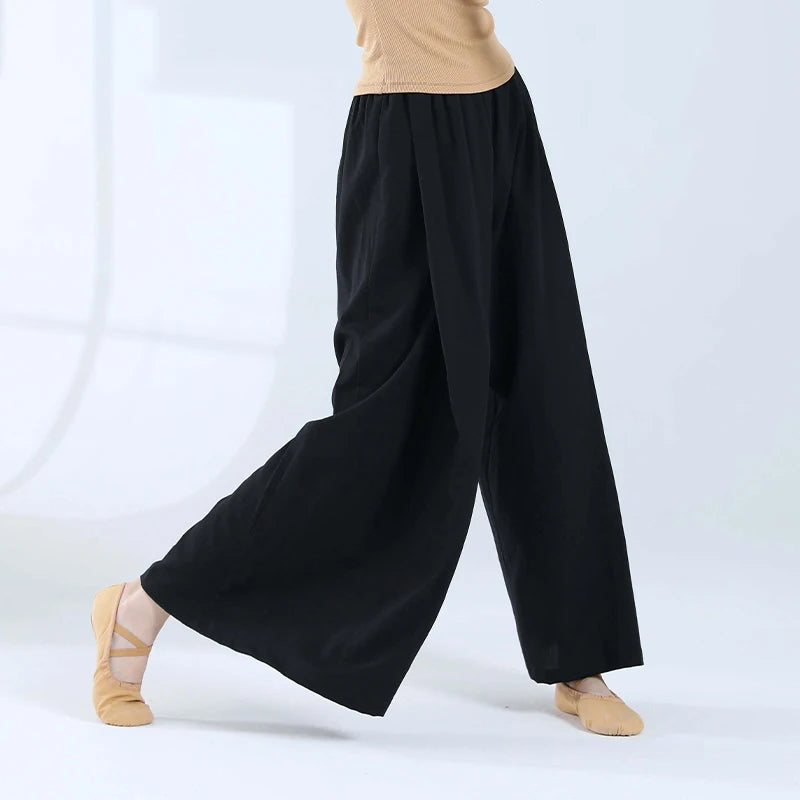 Women Loose Wide Leg Pants Modern Classical Dance Pants