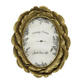 Hot Selling Custom 4x6 Oval Resin Photo Frame Vintage Design Decorative Leaf Handmade for Home Decor Wall/Tabletop Display