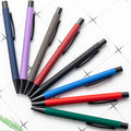 2025 New Hot Selling Custom Logo Hotel Ball Pen Black Metal Finish 1.0mm Writing Width Blue Black Ink Matte Finish YOUJIN Laser
