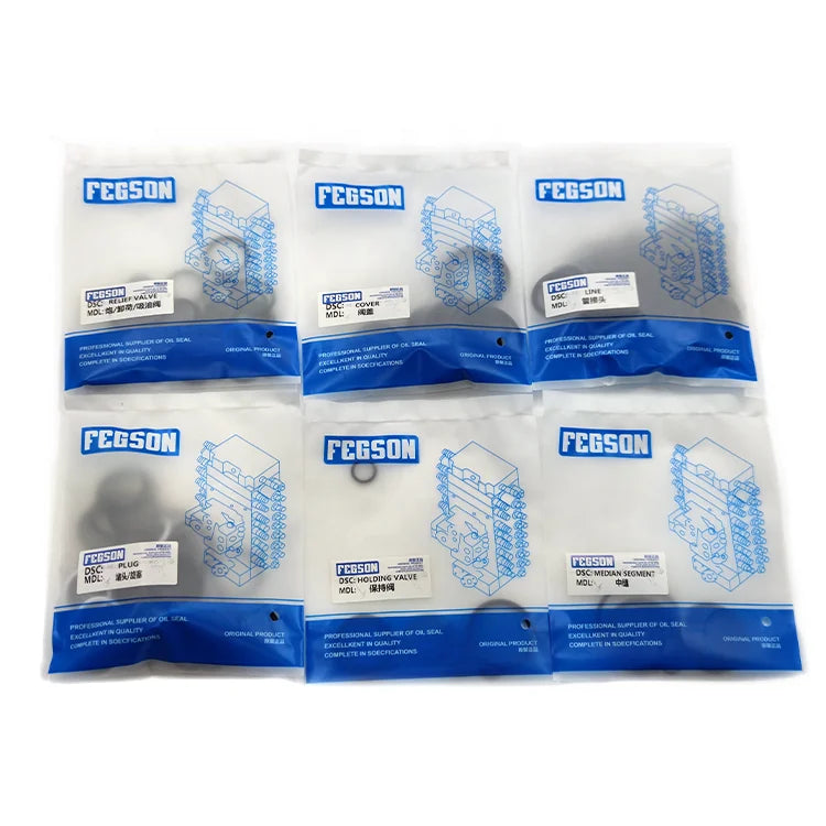 FEGSON PC60-6 NBR Hydraulic Seal Kit Excavator Control Valve Seal Kit