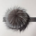 New Natural Big Fluffy Fox & Raccoon Fur Pompoms with Elastic Loops 14cm-17cm Pets Toys DIY Hat Scarves Bags Accessories Pompons