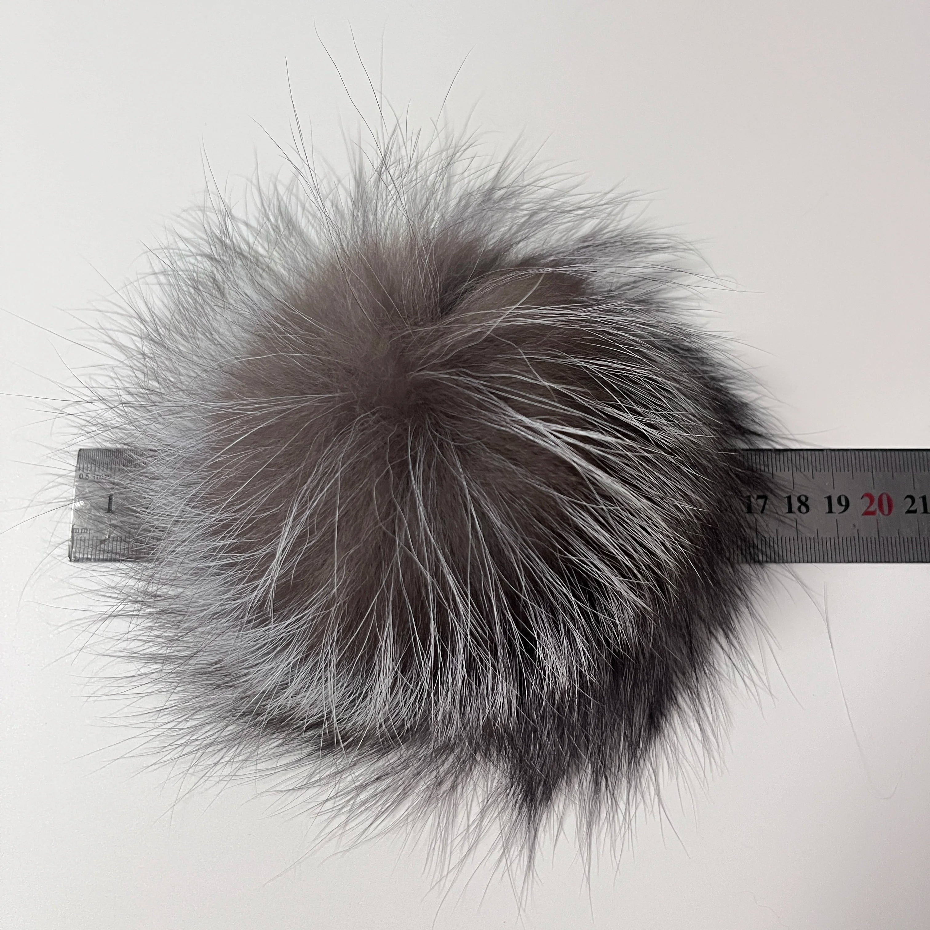 New Natural Big Fluffy Fox & Raccoon Fur Pompoms with Elastic Loops 14cm-17cm Pets Toys DIY Hat Scarves Bags Accessories Pompons