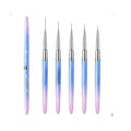 Nail Art BrushesLiner for Nails 5pcs 7/9/11/15/25mm Easy Hold Thin Nail Art Design Brush Detail Brush