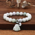 Retro Fashion Natural Genuine Jade Beads Buddha Pendant  Original White Jade Buddha Jade