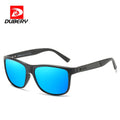 DUBERY 2026 Men's Top Selling Polarized Square Sunglasses Custom Printed UV400 Protection Available in Blue Gray Frame Colors