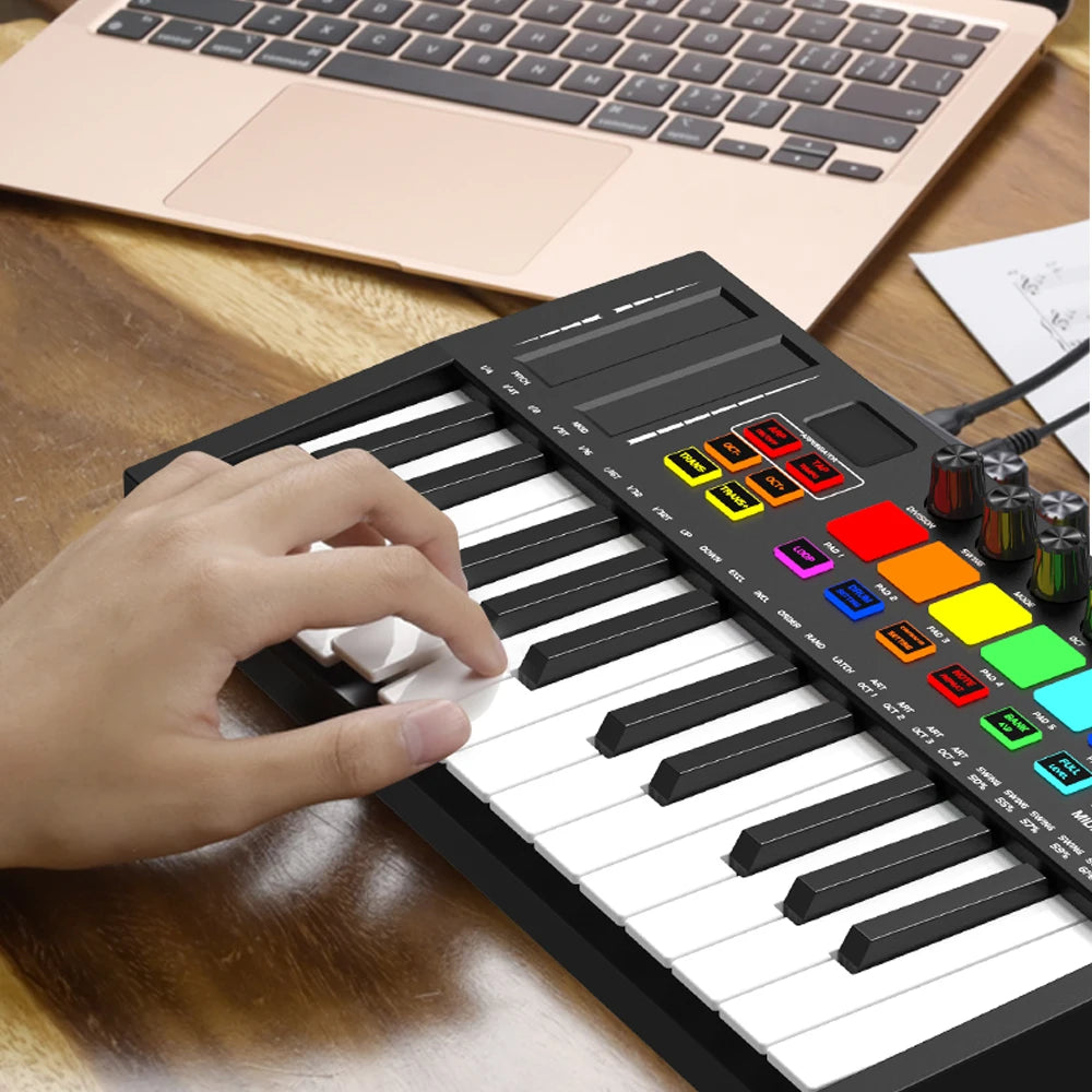KONIX Good Quality 25 Key Midi Keyboard Controller Digital Music Other Musical Instruments Mini Piano Keyboard Controller