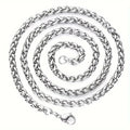 Mens Necklace 316L Stainless Steel Chain Hypoallergenic Waterproof Tarnish Free Jewelry 18K Gold Plated PVD Keel Chain Necklace
