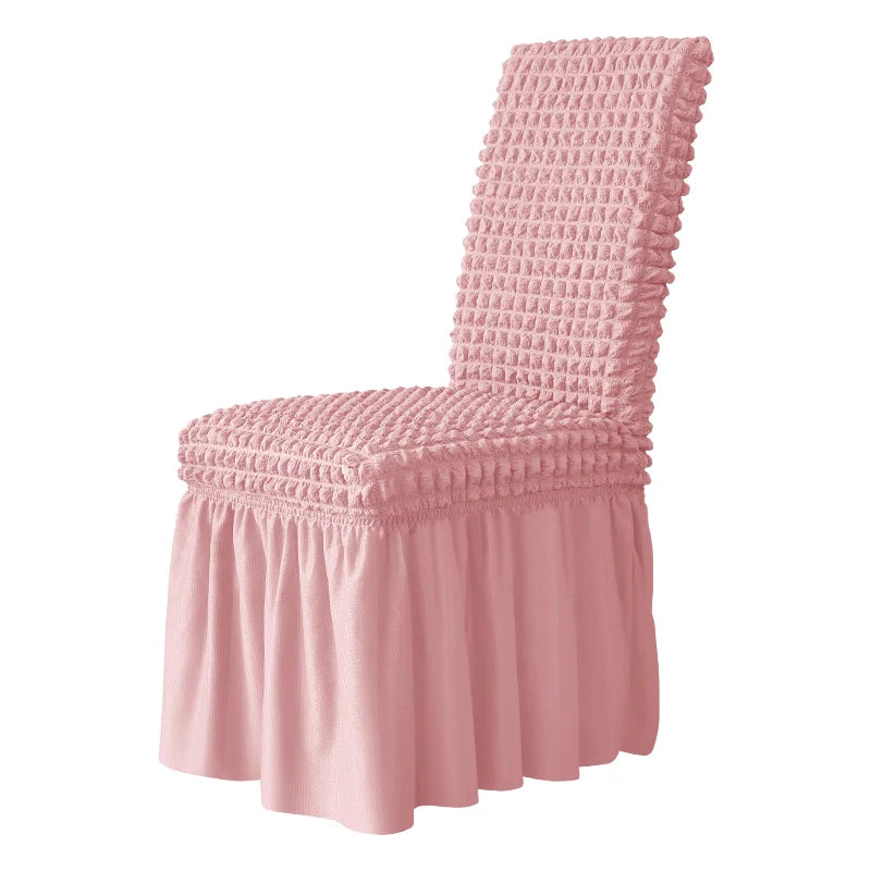 Stretchy Universal Easy Fitted Spandex Dining Chair Cover Removable Washable Furniture Covers for Kids Pets for Hotels Parties