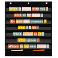 Custom Large Clear 7-Pocket Chart 2 Extra Storage Pockets Durable Hanging Organizer for Classroom Office Supplies 420D Polyester