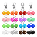 Modern DIY Keychain Accessories Small Round Candy-Colored Bake Painted Metal Bell Christmas Angel-Themed Pet Bell