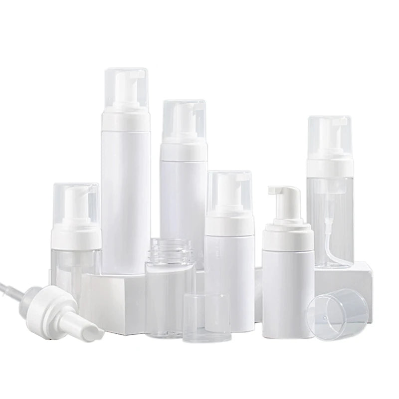 Manufacturers 30ml PET Plastic Empty Refillable Foam Pump Sprayer Dispenser Bottle for Shampoo & Facial Cleanser