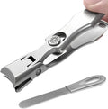 Professional Large Size Wide Jaw Opening Silver Nail Cutter Nail File Stainless Steel Nailclipper Thick Toenail Fingernail