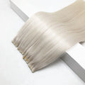 Factory Double Drawn Virgin Remy Human Hair 25g 50g Per Bundle White Blonde Color Genius Hair Weft for Sale