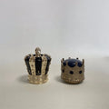 Manufacturer Custom Logo Luxury Crown Castle-Shaped Gold Perfume Bottle Cap 15mm Plastic Smart Lids Unique Design