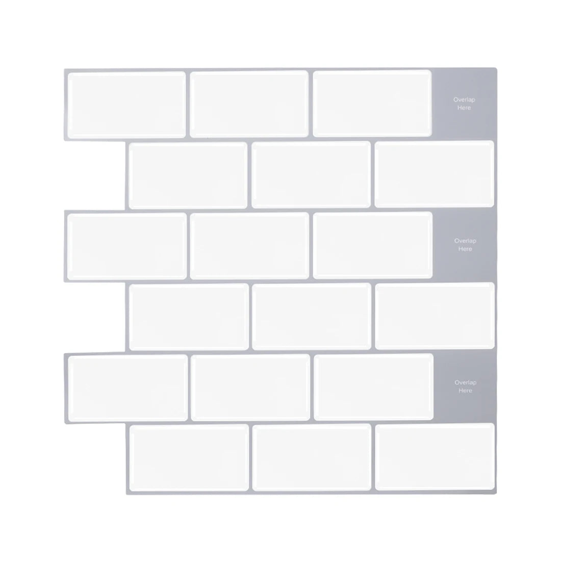 Factory Wholesales Best Seller Self Adhesive Wall Tiles 3D Effect Peel and Stick Tiles Backsplash Home Decor Kitchen Mosaic