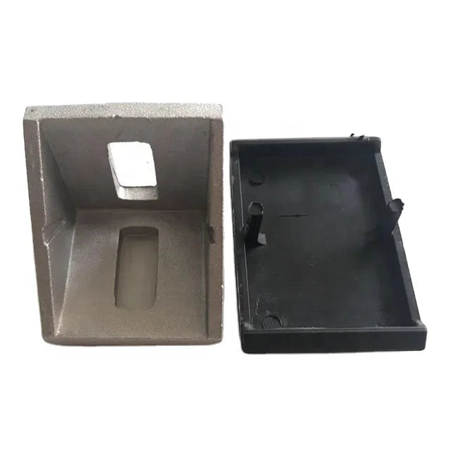 4040E 90 Degree Gusset Element 2-Hole External Connector Industrial Corner Bracket with Nylon Cover for Metal Angle Bracket