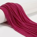 2/3mm Ruby Beads 6/8/10mm Aqua Blue Agate Round Beads Strands White Afghanistan Jade Natural Blue Topaz Faceted Round Beads