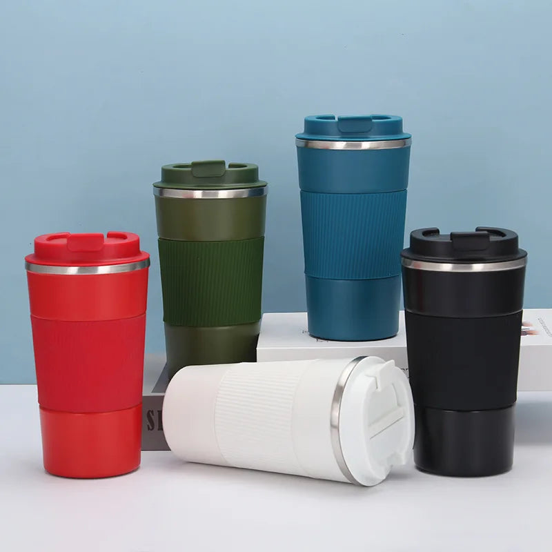 Custom Double Wall Vacuum Reusable Insulated Thermal Stainless Steel Thermos Cup Travel Mug Coffee Tumble