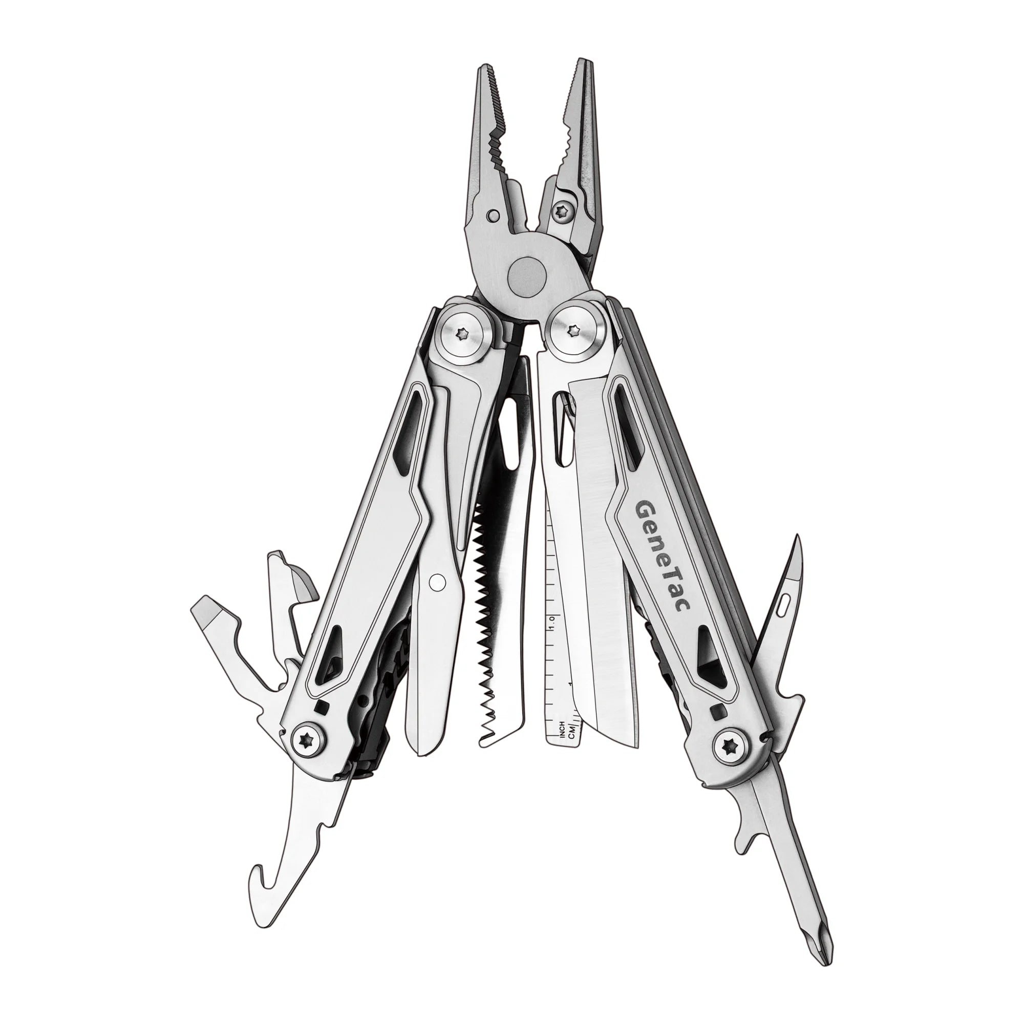 Rust-Proof Durable Industrial DIY 17-in-1 Stainless Steel Portable Multitools Screwdriver-Low MOQ Custom Logo Available for