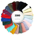 230 Grams Wholesale Solid Pattern 100% Cotton Tee Unisex Casual Custom Logo Screen Print Crew Neck T-shirt