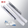 Furniture Hardware Telescopic Channel Hidden Drawer Slide 3-fold Full Extension Drawer Slides