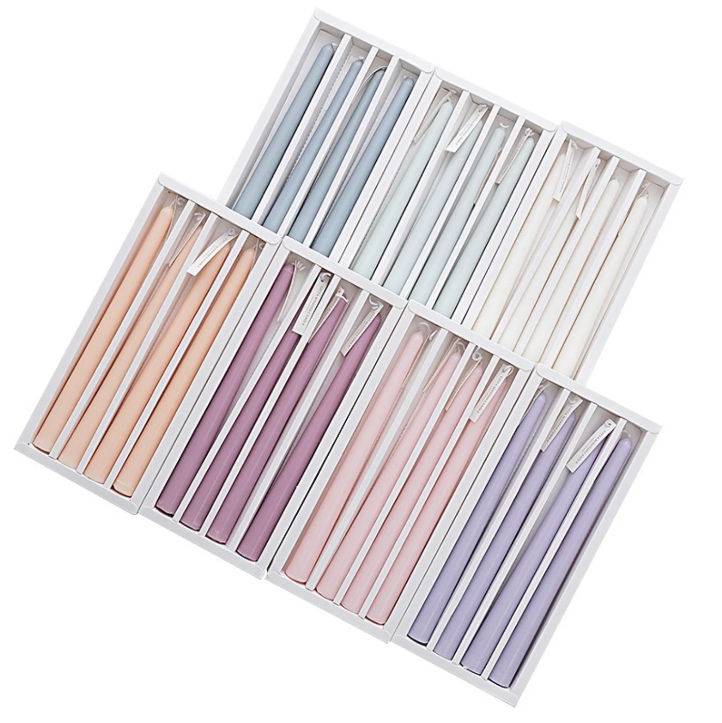Wholesale Soy Wax  Scented Taper Candles for Dinner Decorative
