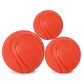Hot Eco-Friendly Dog Toy Ball Durable Solid Rubber Chicken Flavor Teeth Cleaning Function for Dog Play 65g/120g/190g
