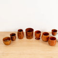 Classic Japanese Wood and  Pot Belly Mug Creative Scandinavian Style Cup for Wine Tea Beer Coffee Liquids