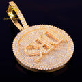 2025 Luxury 925 Sterling Silver VVS Moissanite Charm Pendant Fully Iced Fine Jewelry HipHop Style Letter Children's Parties