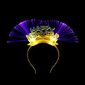 Happy New Year Fiber Headband with LED Flashing Light Number-Shaped Headband for New Year's Celebration