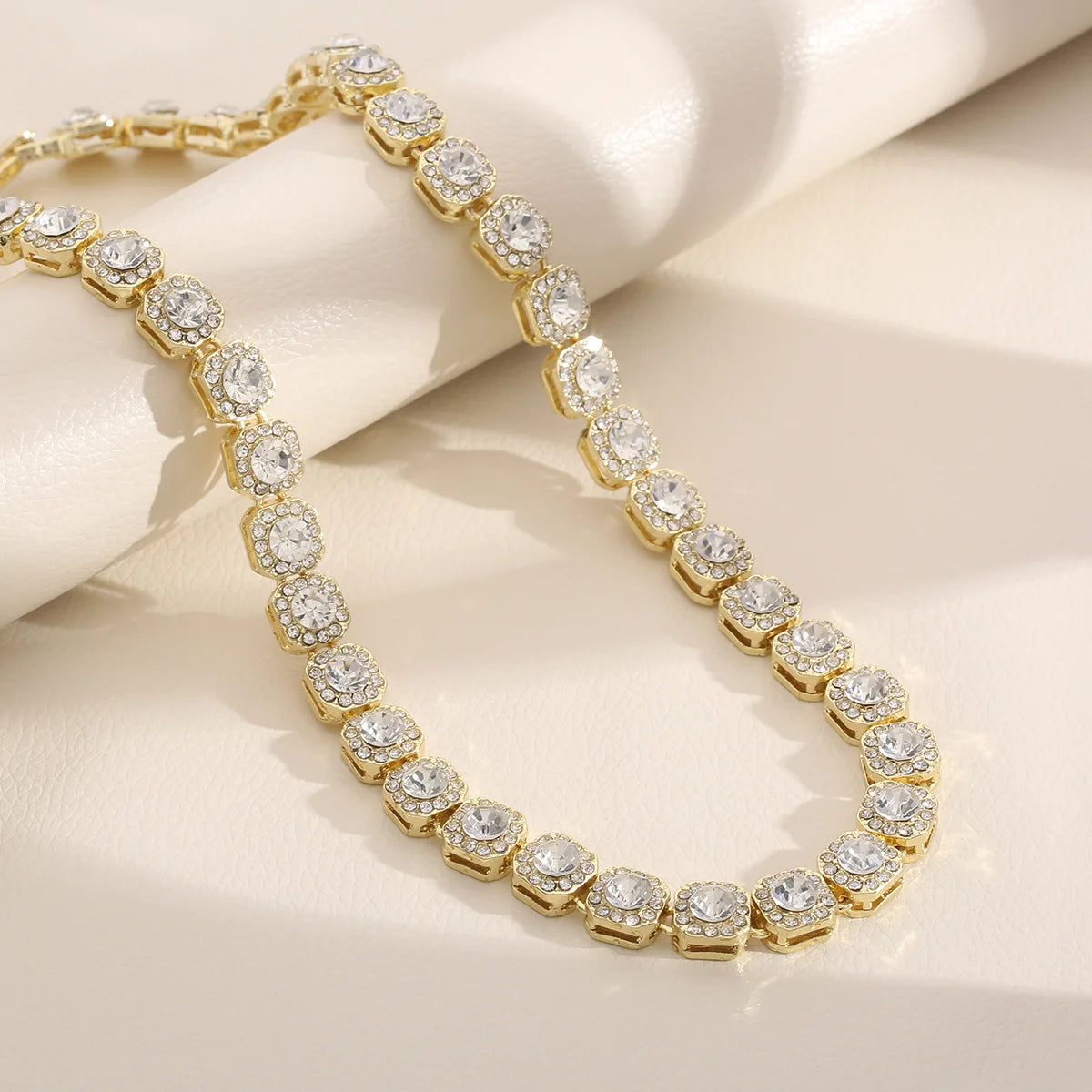 Europe and United States New Lovers Hip-Hop Rock Candy Necklace Multi-Size Fashion Chains Accessory Cross-Border Jewelry