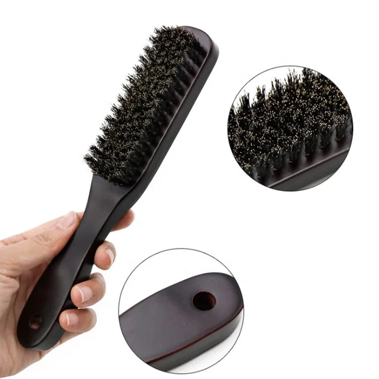 FYD Beard Brush and Comb Custom 360 Wave Beard Brush Laser 100% Soft Boar Bristle Logo Natural Factory for Men 100 Pcs 15days
