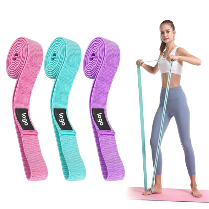 SHIWEI-1011-11#Booty Resistance Bands Loop Cotton Fabric Pull up Assisted Long Resistance Bands Set MegaBDM